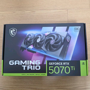 MSI 지포스 RTX 5070 Ti 게이밍 트리오 OC D7 16GB 트라이프로져4 팝니다. 이미지