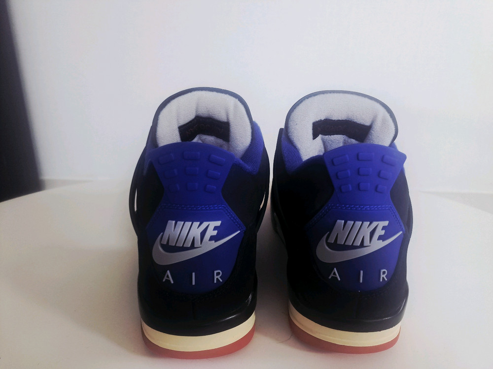 나이키 조던4 레트로 레어 에어 블루/블랙/레드(새상품) 이미지