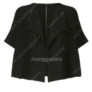 이세이미야케 플리츠플리즈 칼럼니트 가디건 블랙 새상품 이미지