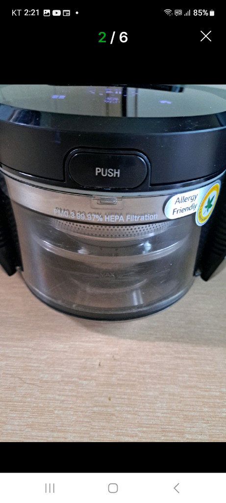 LG 코드제로 R9 오브제 로봇청소기 카밍그린 이미지