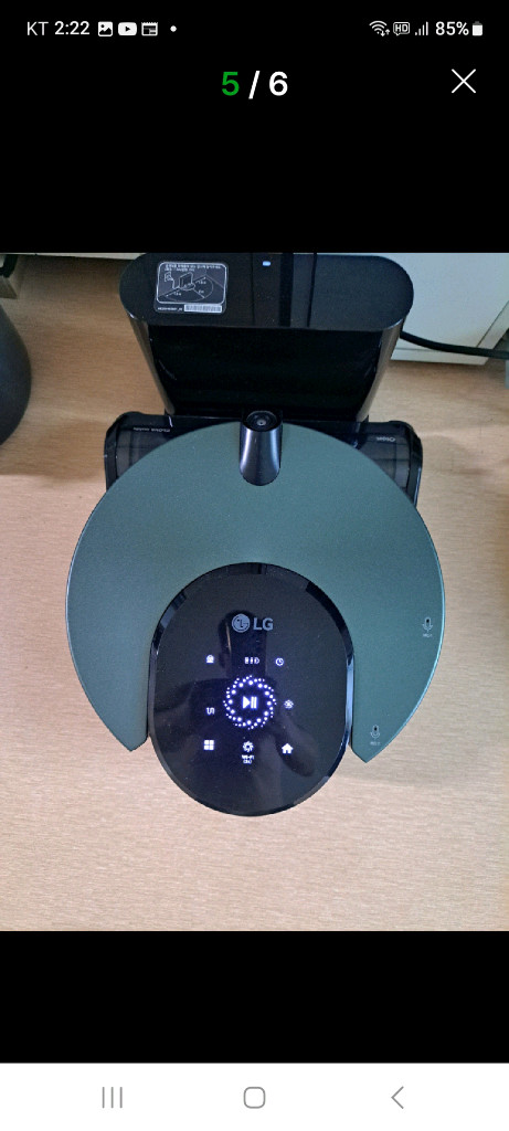 LG 코드제로 R9 오브제 로봇청소기 카밍그린 이미지