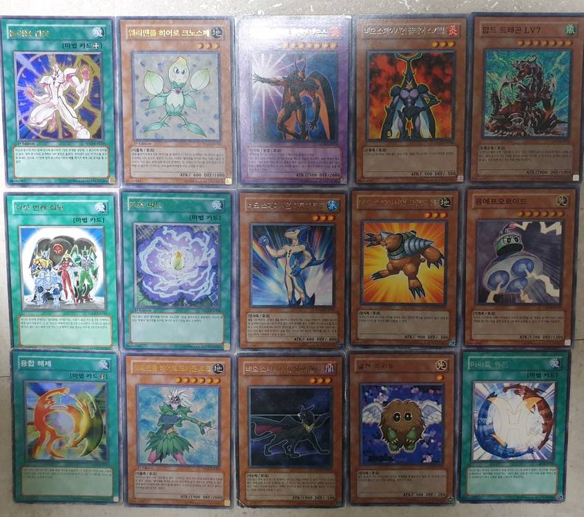 유희왕 카드 dm gx 엘리멘틀히어로 1st 퍼에 시크 얼티 팝니다 이미지