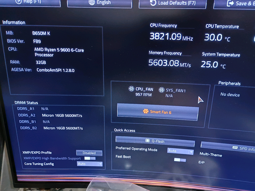 9600 + b650m k + 32g 이미지