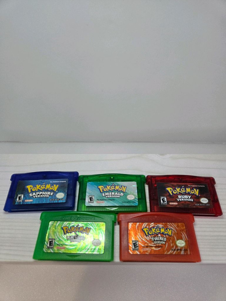 포켓몬 GBA SP, 파엠 if 3DS XL, GBA 에메랄드, 사파이어, 루비, 파이어레드, 리프그린 팝니다 이미지