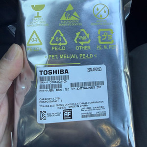[미사용] 도시바 HDD 1TB팝니다 이미지
