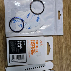 갤럭시워치 7/6/5/4 40mm 커스텀 베젤링, 강화유리, 실리콘 스트랩 이미지