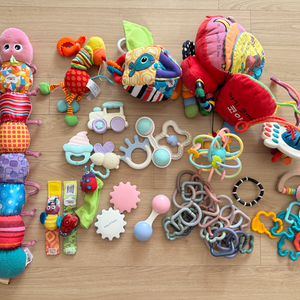 아기 장난감 일괄 코야 라마즈 애벌레 치발기 딸랑이 등 이미지