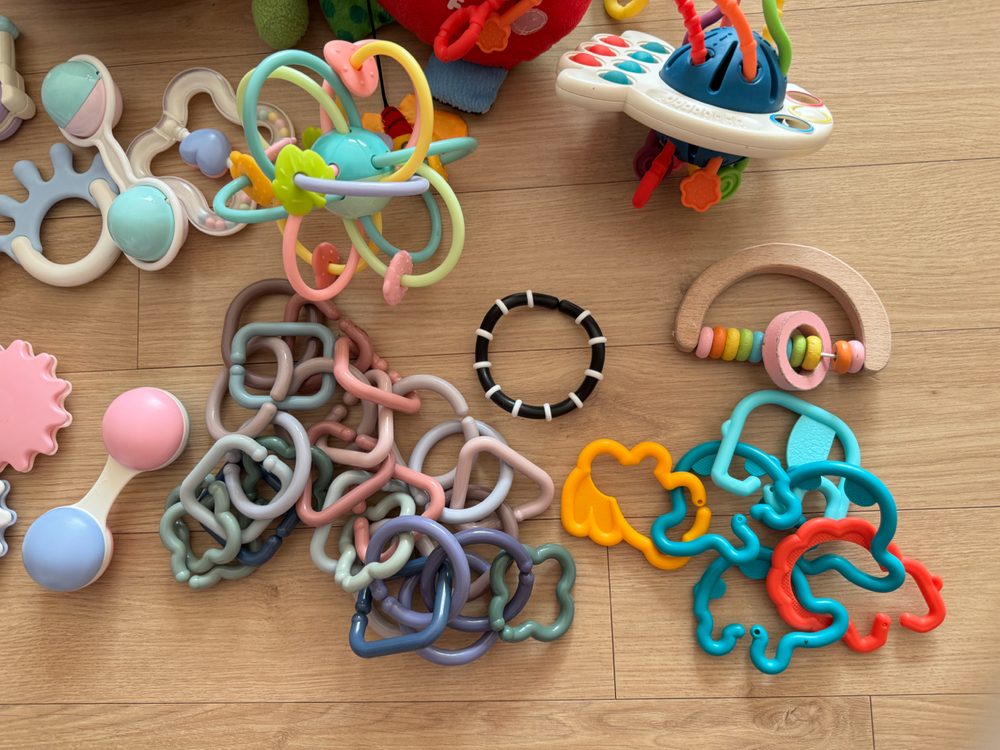 아기 장난감 일괄 코야 라마즈 애벌레 치발기 딸랑이 등 이미지