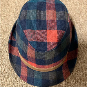 체크 페도라 중절모 새상품 이미지