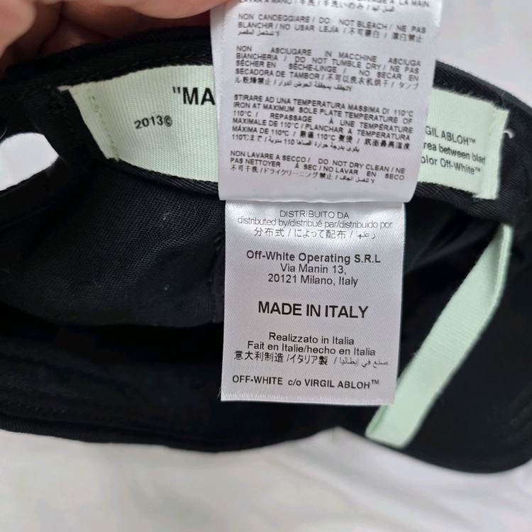 오프화이트 off white 스콜피온 볼캡 (정품) 이미지