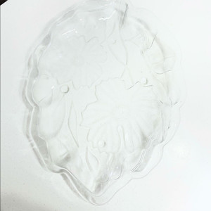 (새상품)빈티지 대형 리프유리접시 이미지