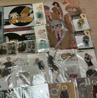 하이큐 미야 굿즈 일괄 아츠무 오사무 아크릴스탠드 태피스트리 이미지