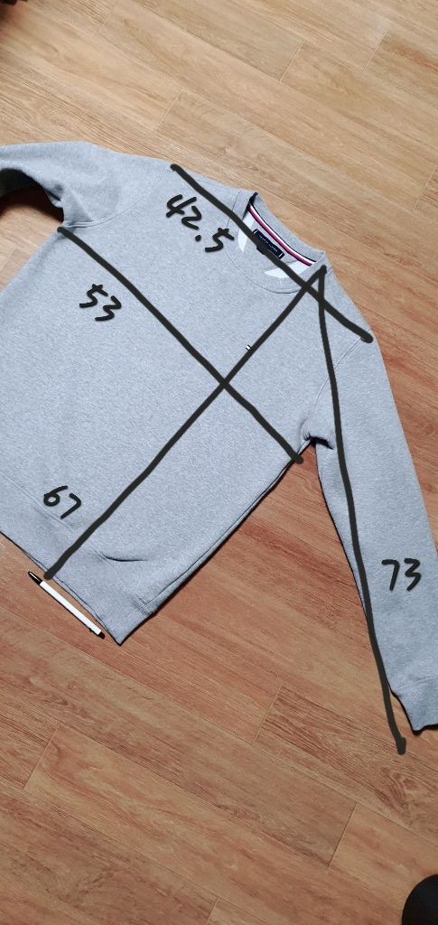 남.M) 타미힐피거 남성 긴팔 맨투맨 (기모) 여성가능 / 토미힐피거 티셔츠 사무 트레이닝 보온 이미지