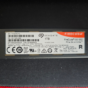 플스5 노트북용 씨게이트 FireCuda 530 1TB SSD 이미지