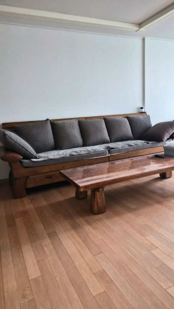 원목 쇼파.테이블.거실장세트 이미지