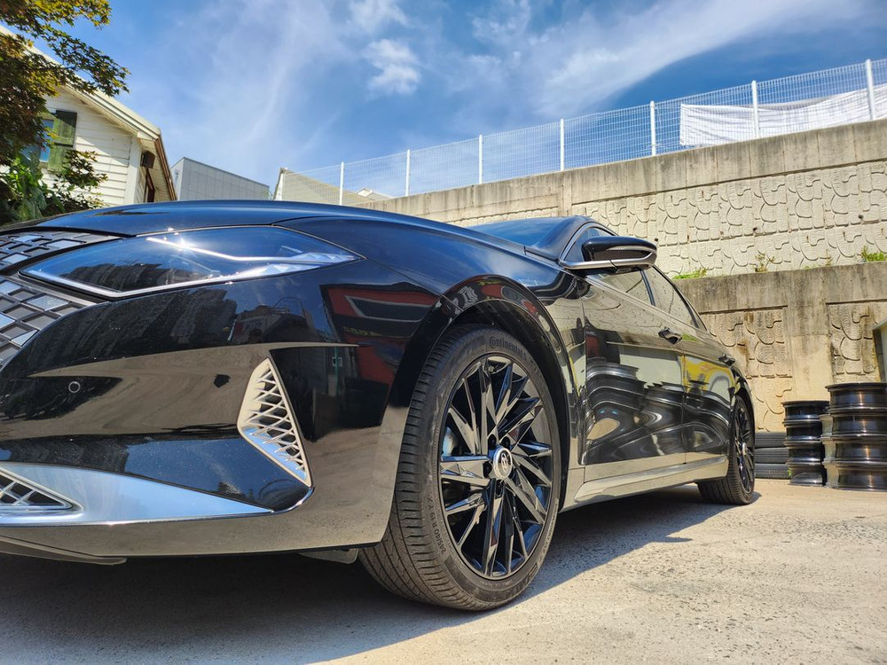 더뉴 그랜져IG 캘리그라피 19인치 순정휠 블랙휠 팝니다 이미지