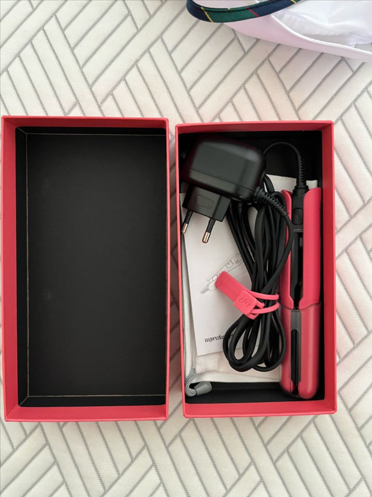 글램팜 미니 고데기 GP103CV 핑크색 새상품 이미지