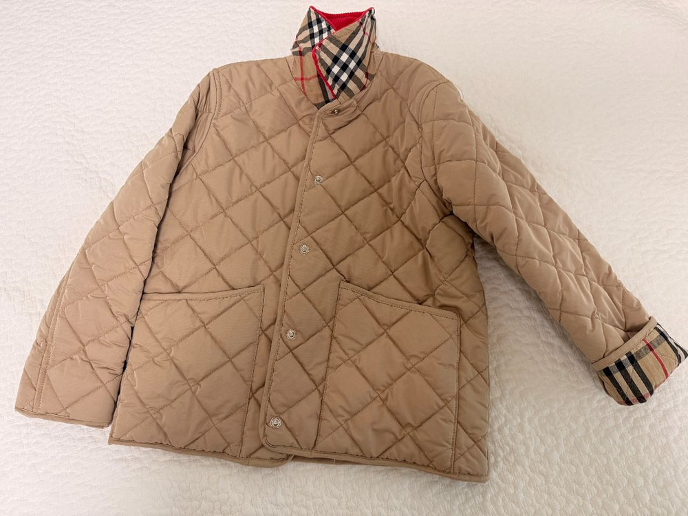 버버리 퀼팅 자켓 130 이미지