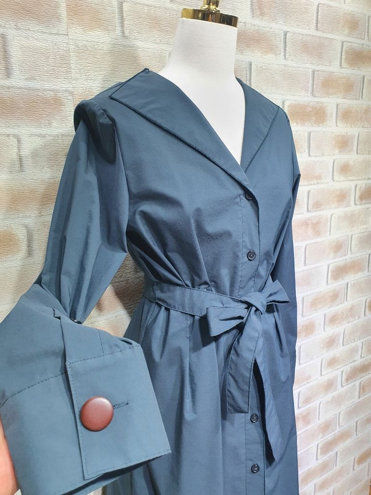 시슬리 정품 새것수준 벨트셋 트렌치 원피스 55 이미지