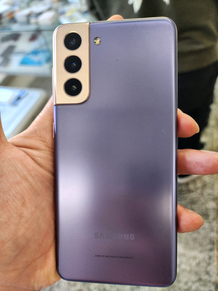 갤럭시S21 퍼플 256기가 정상해지 깨끗함^^(잔상없이 깔끔함!) 이미지