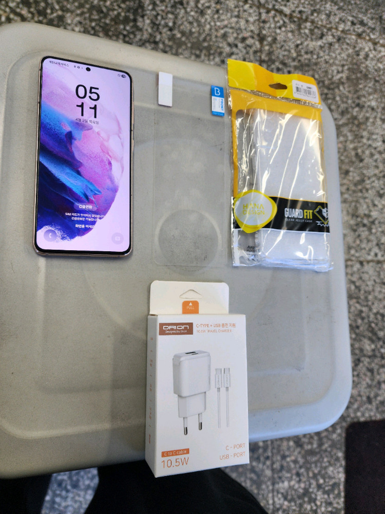 갤럭시S21 퍼플 256기가 정상해지 깨끗함^^(잔상없이 깔끔함!) 이미지