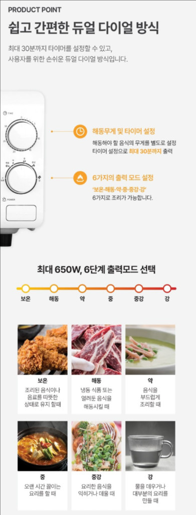 cooing 전자파차단 전자레인지 무회전 플랫형 이미지