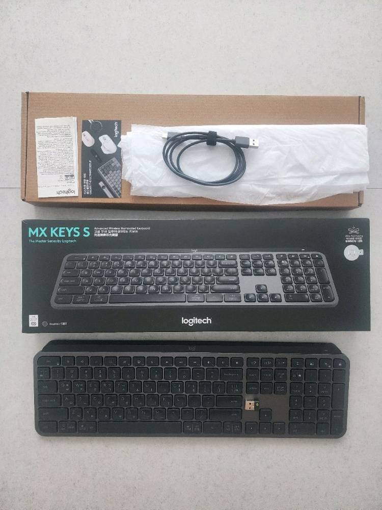 로지텍 MX Keys S 키보드(정품, 4일 사용) 이미지