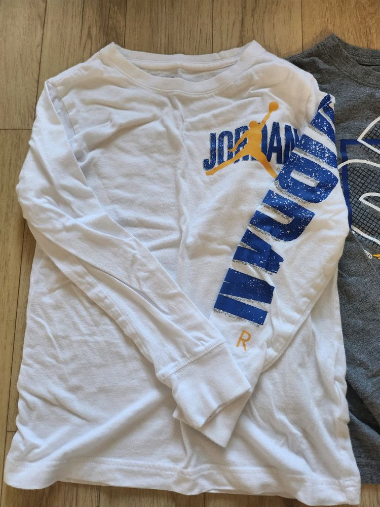 나이키 조던 키즈 긴팔 티셔츠 3벌 세트 S 130 사이즈 이미지