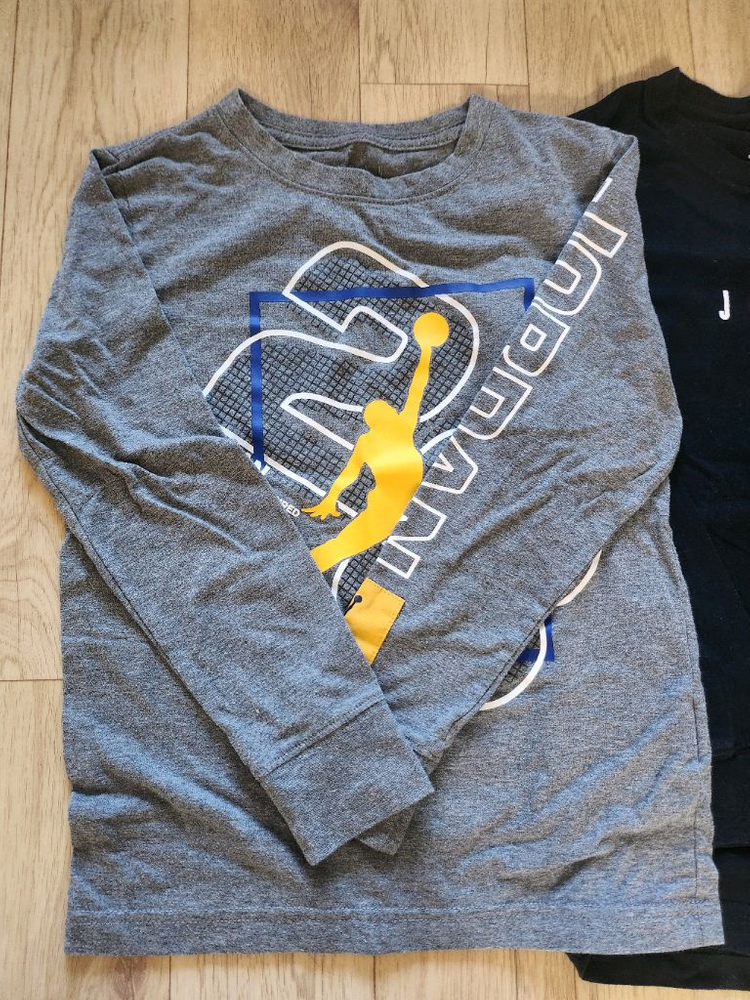 나이키 조던 키즈 긴팔 티셔츠 3벌 세트 S 130 사이즈 이미지