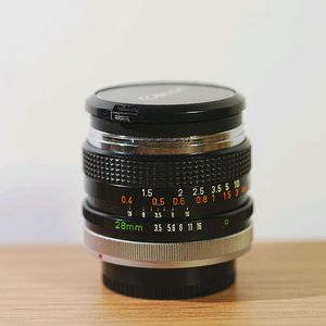 캐논 FD 28mm f3.5 크롬노즈 수동 렌즈 이미지