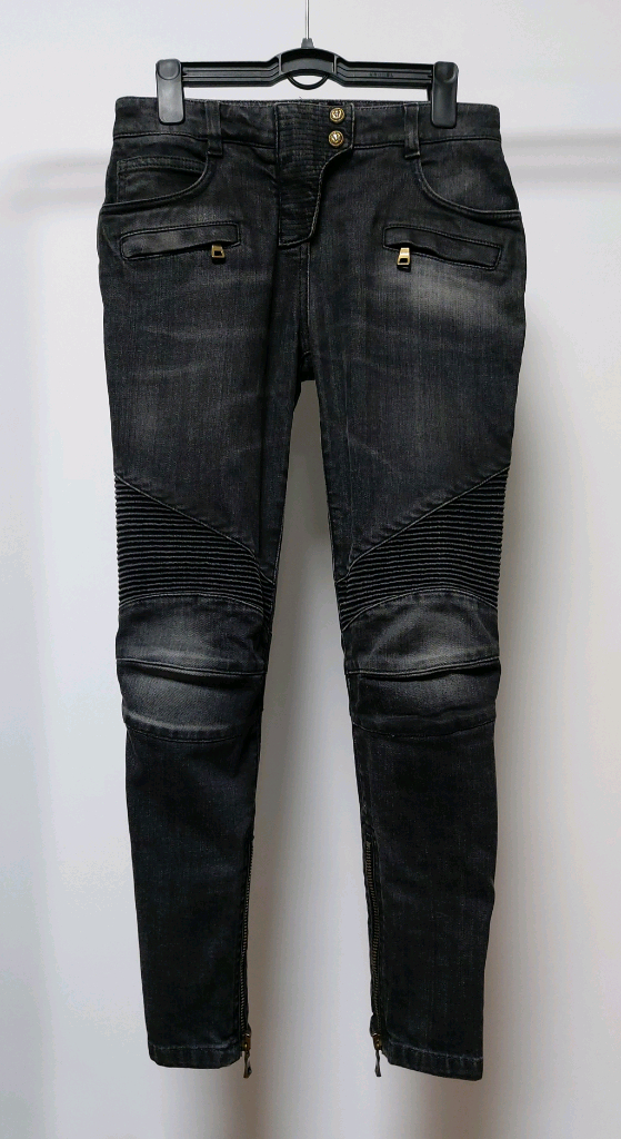 발망 여성 슬림 워싱 바이커진(34사이즈)국내44사이즈 이미지