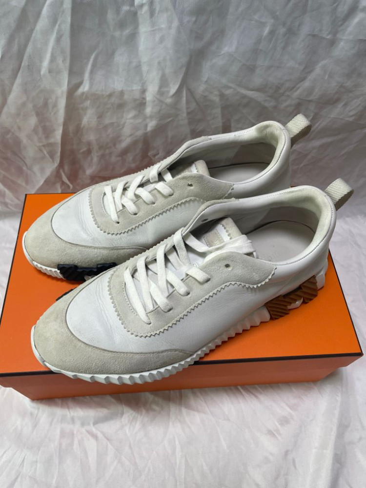 [43] 에르메스 카프스킨 스웨이드 바운싱 스니커즈 이미지