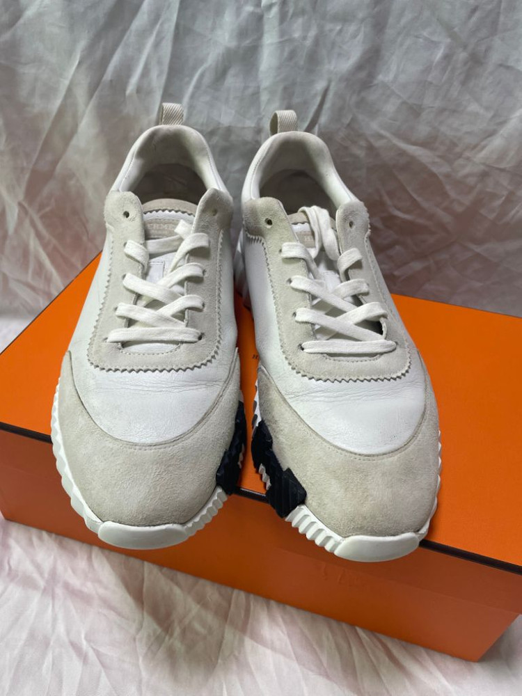 [43] 에르메스 카프스킨 스웨이드 바운싱 스니커즈 이미지