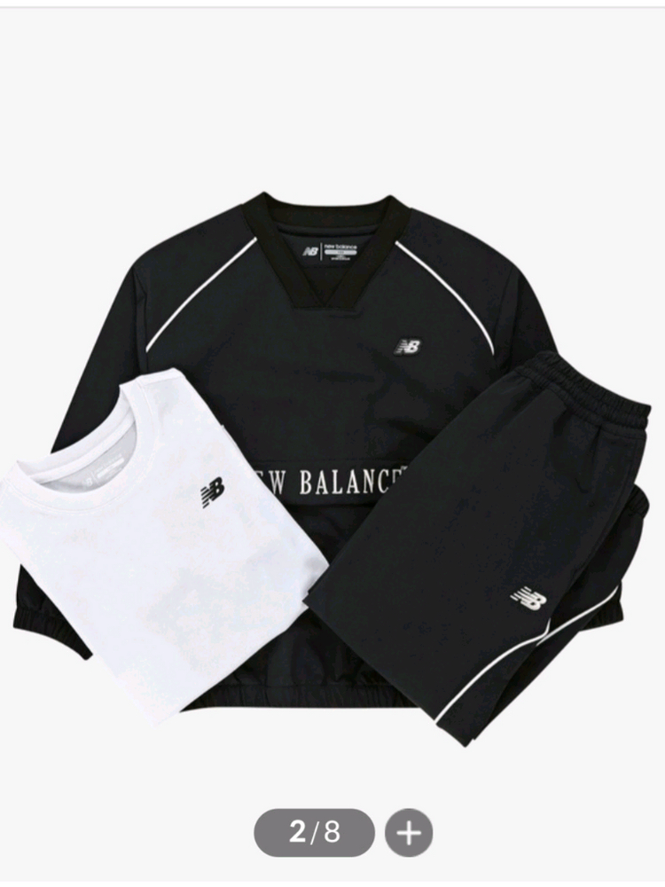 *새상품*25년 뉴발란스키즈 우븐상하3종세트150~160*정가15만9천원 *남녀공용 이미지