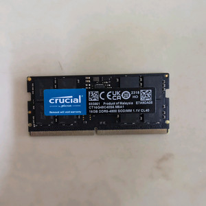 마이크론 크루셜 노트북 램 Crucial DDR5 5600MHz 16GB 이미지