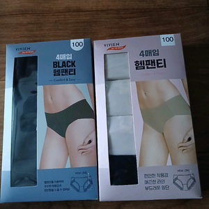 비비안 4매입 헴팬티 세트 판매 이미지