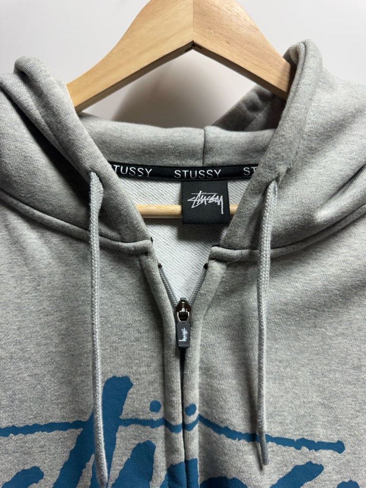 스투시 후드집업 그레이 이미지