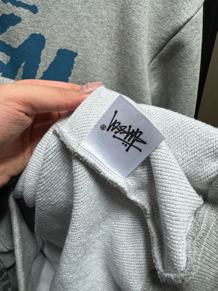 스투시 후드집업 그레이 이미지