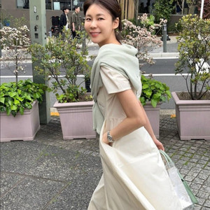 [새상품] 유메르 라이트A코튼원피스 크림 이미지