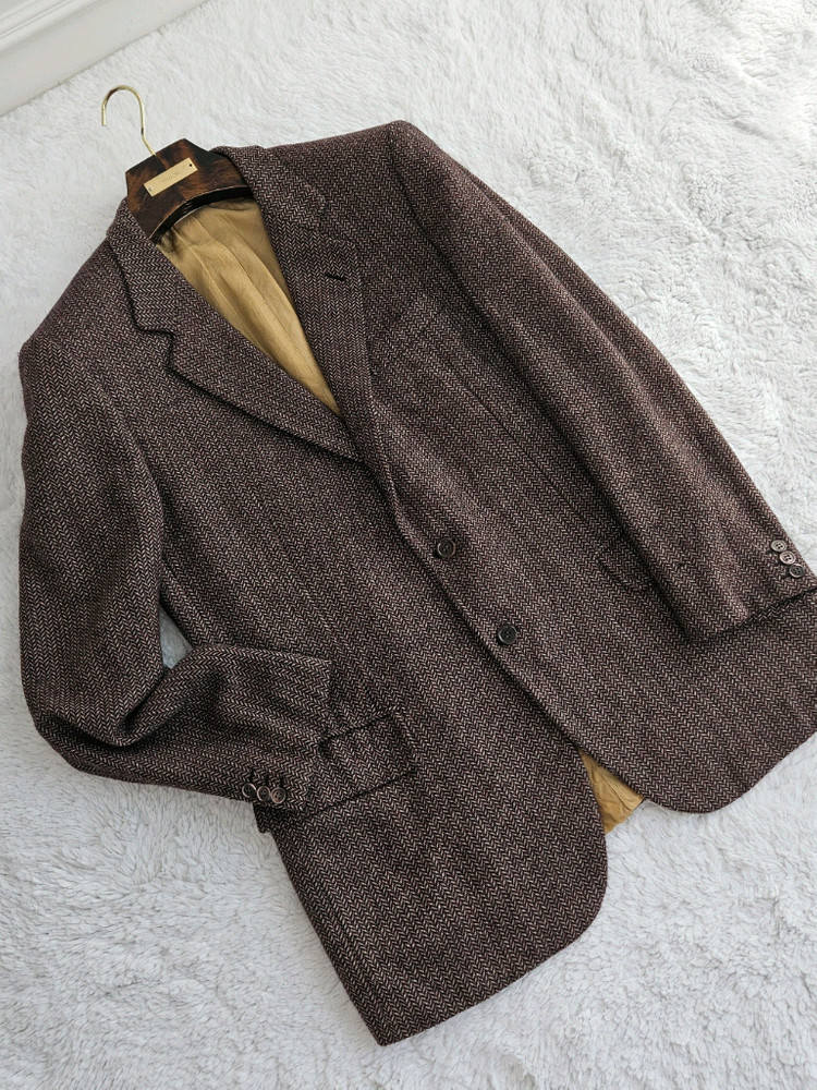 브리오니 램소울 헤링본 블레이저 [ 쿠치넬리 톰포드 로로피아나 에르메스 루이비통 키톤 벨루티 ] 이미지