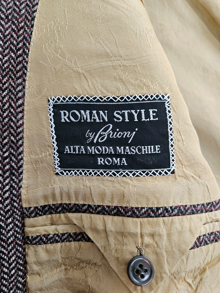 브리오니 램소울 헤링본 블레이저 [ 쿠치넬리 톰포드 로로피아나 에르메스 루이비통 키톤 벨루티 ] 이미지