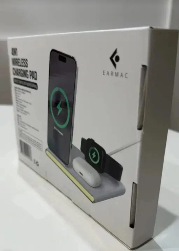 이어맥 4IN1 스마트폰 워치 무선충전 패드 무드등새상픔 이미지