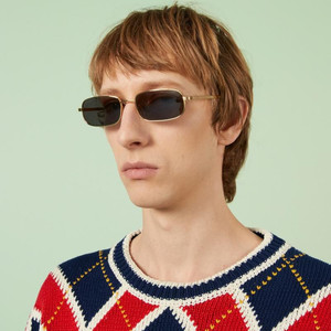 구찌 GG1457S 005 스퀘어 메탈 선글라스 이미지