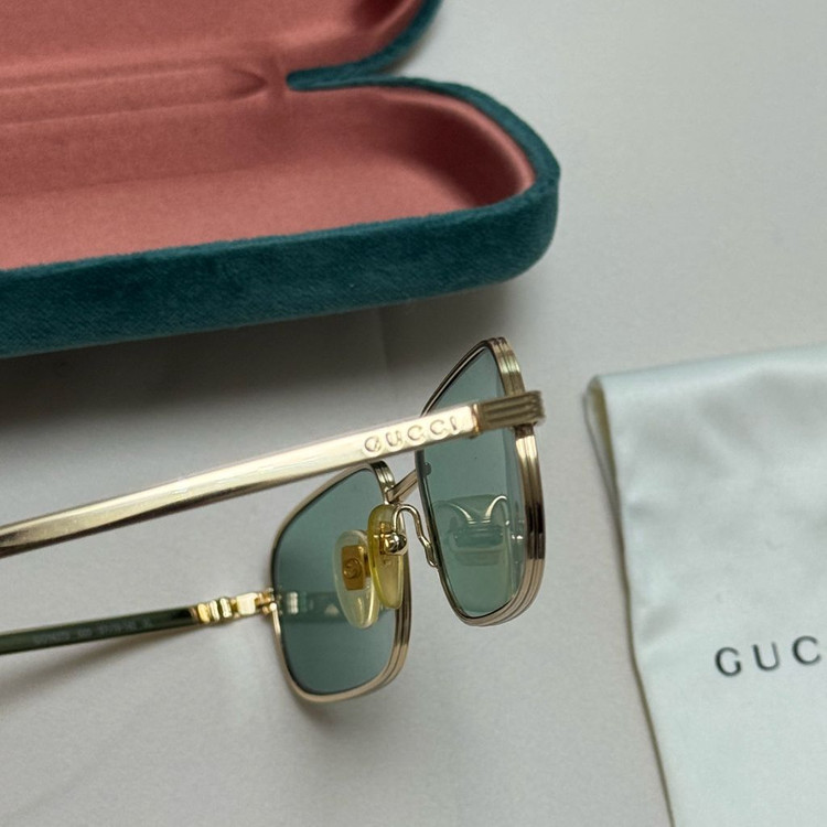 구찌 GG1457S 005 스퀘어 메탈 선글라스 이미지