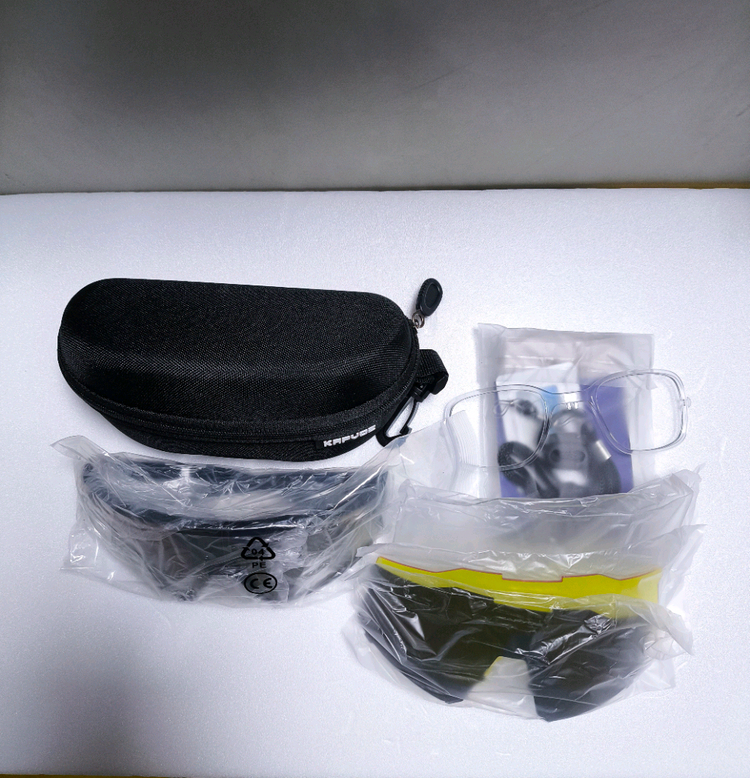 (새상품) 자전거 고글 3색 렌즈 추가 런닝 등산 선글라스 안경 픽시 이미지