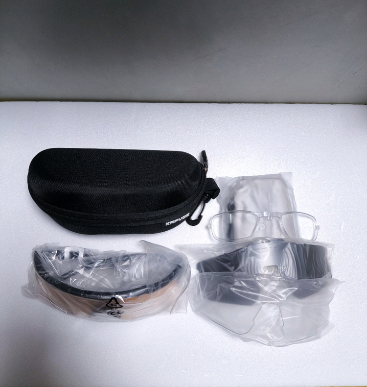 (새상품)자전거 고글 렌즈 2개 추가 런닝 등산 선글라스 안경 픽시 이미지