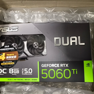ASUS DUAL 지포스 RTX 5060 TI OC 8GB 이미지