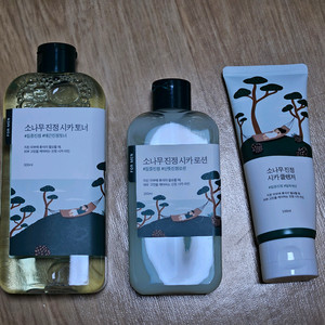 (미개봉 새상품)라운드랩 소나무 진정 토너300ml, 로션200ml, 시카클렌저 100ml 이미지