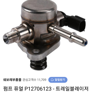 트레이블레이져1.3 터보차량용 연료고압펌프 이미지