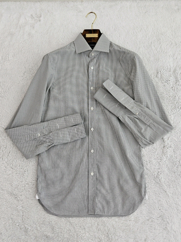 톰 포드 미니 깅엄 체크 드레스 셔츠 [ 로로피아나 쿠치넬리 톰포드 루이비통 에르메스 벨루티 ] 이미지